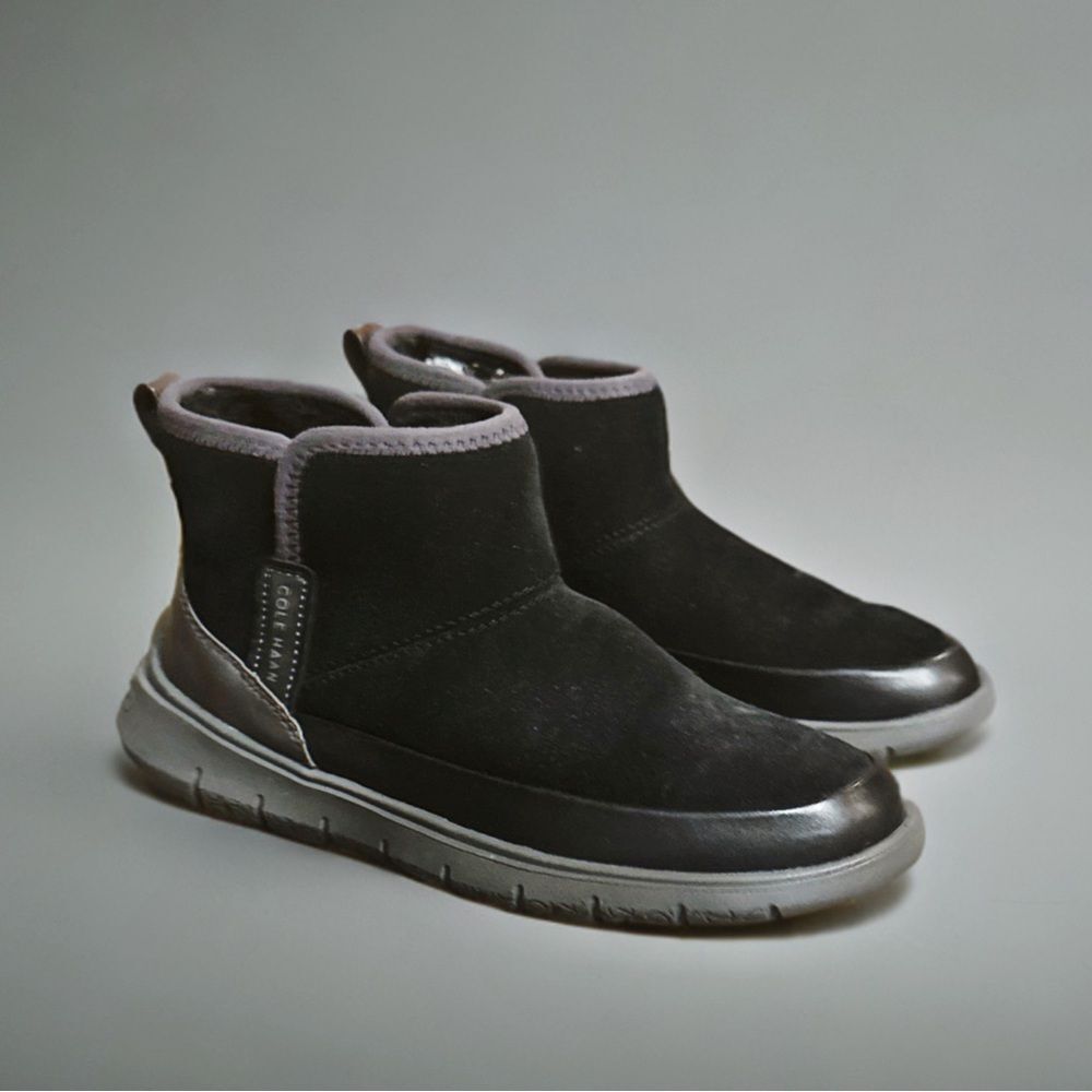 Cole Haan Women's Generation Zerogrand Black Suede Ankle Boots - Picture 2 of 16